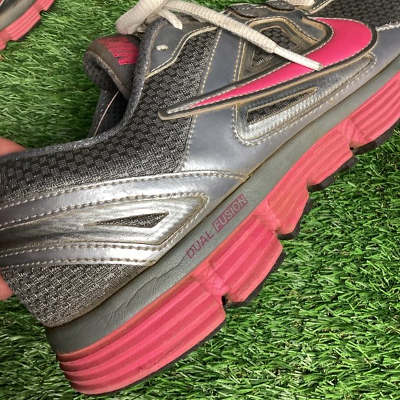 Nike Dual Fusion ST Running Sneakers Shoes Gray Pink 407847-003 9 - Picture 9 of 11